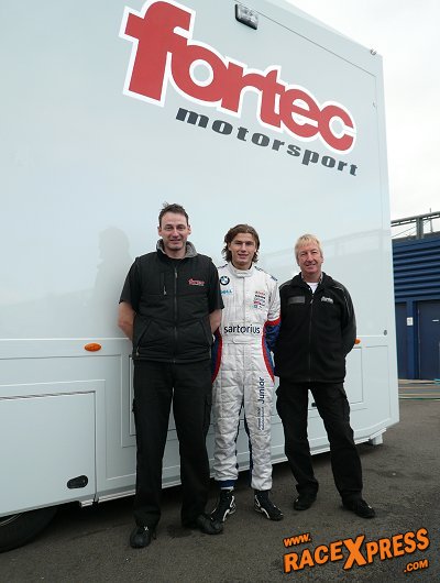 Zeer indrukwekkende test Luuk Glansdorp bij Fortec Motorsport